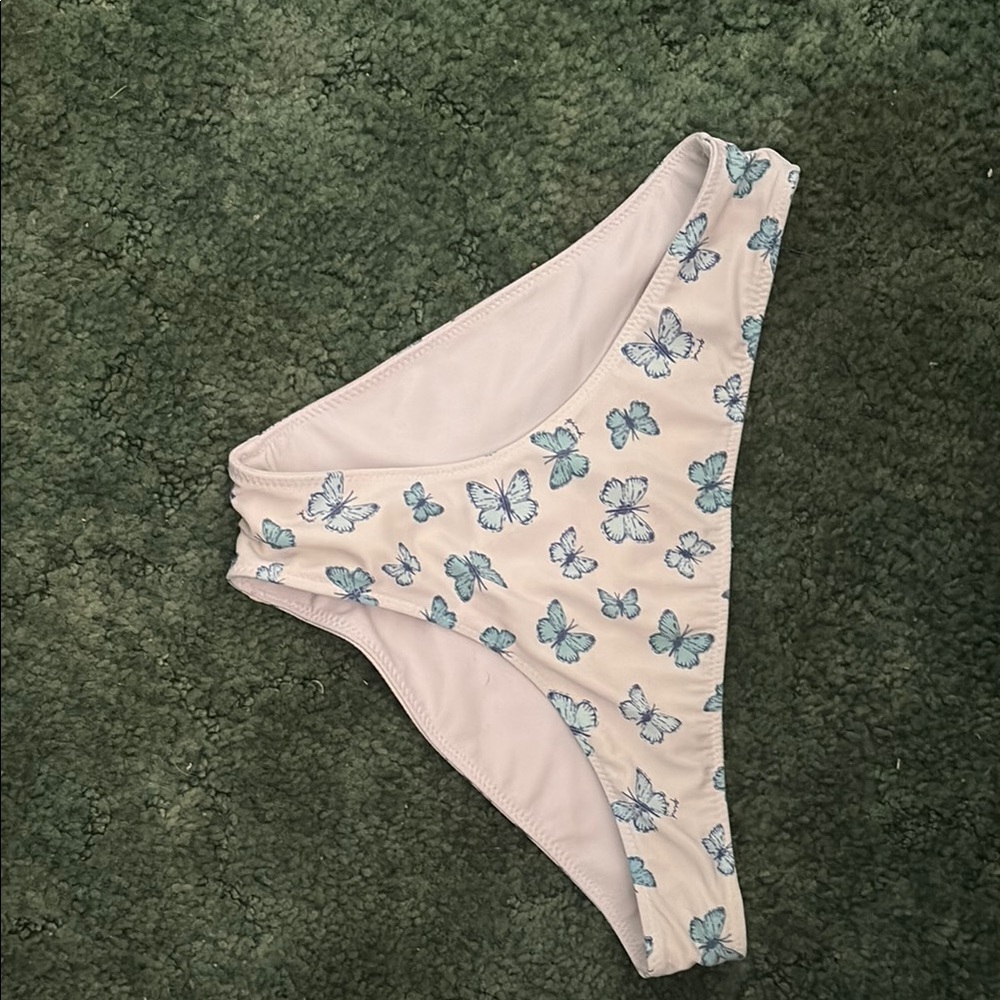 Pink Butterfly Print Bikini Set - Picture 4 of 5